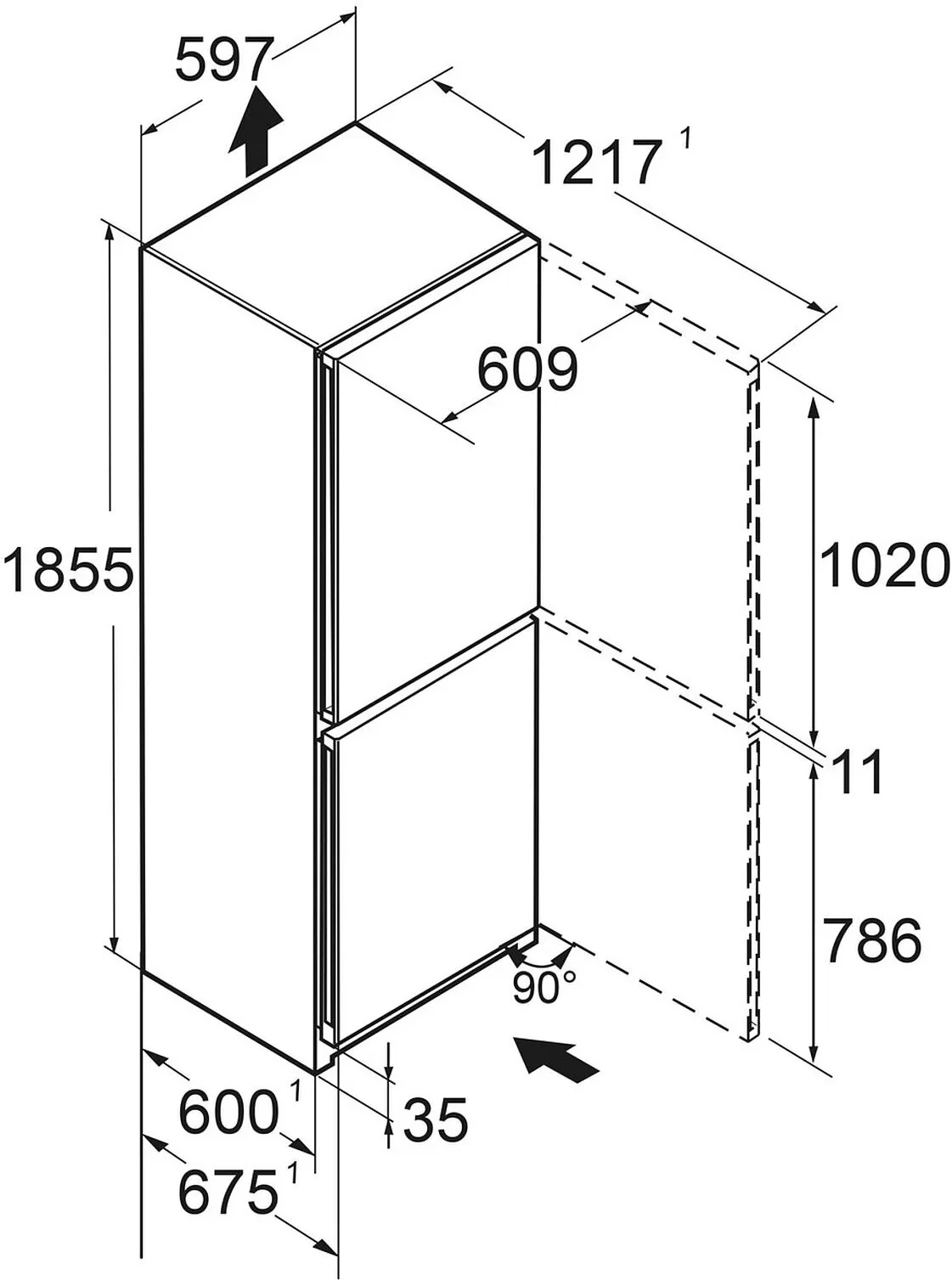 Liebherr Plus CNsdb5223 Freestanding Stainless Steel 70/30 Frost Free Fridge Freezer - Image 7