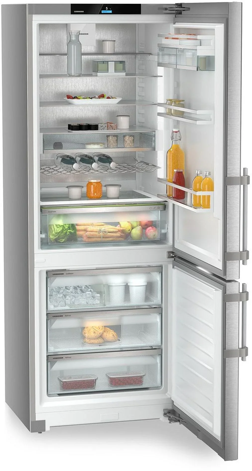 Liebherr Prime CNsdd776i Freestanding Stainless Steel 70/30 Frost Free Fridge Freezer