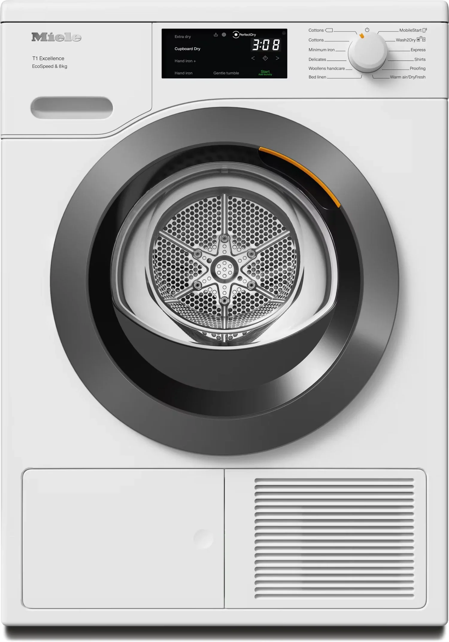 Miele TEC645WP 8kg Heat Pump Tumble Dryer