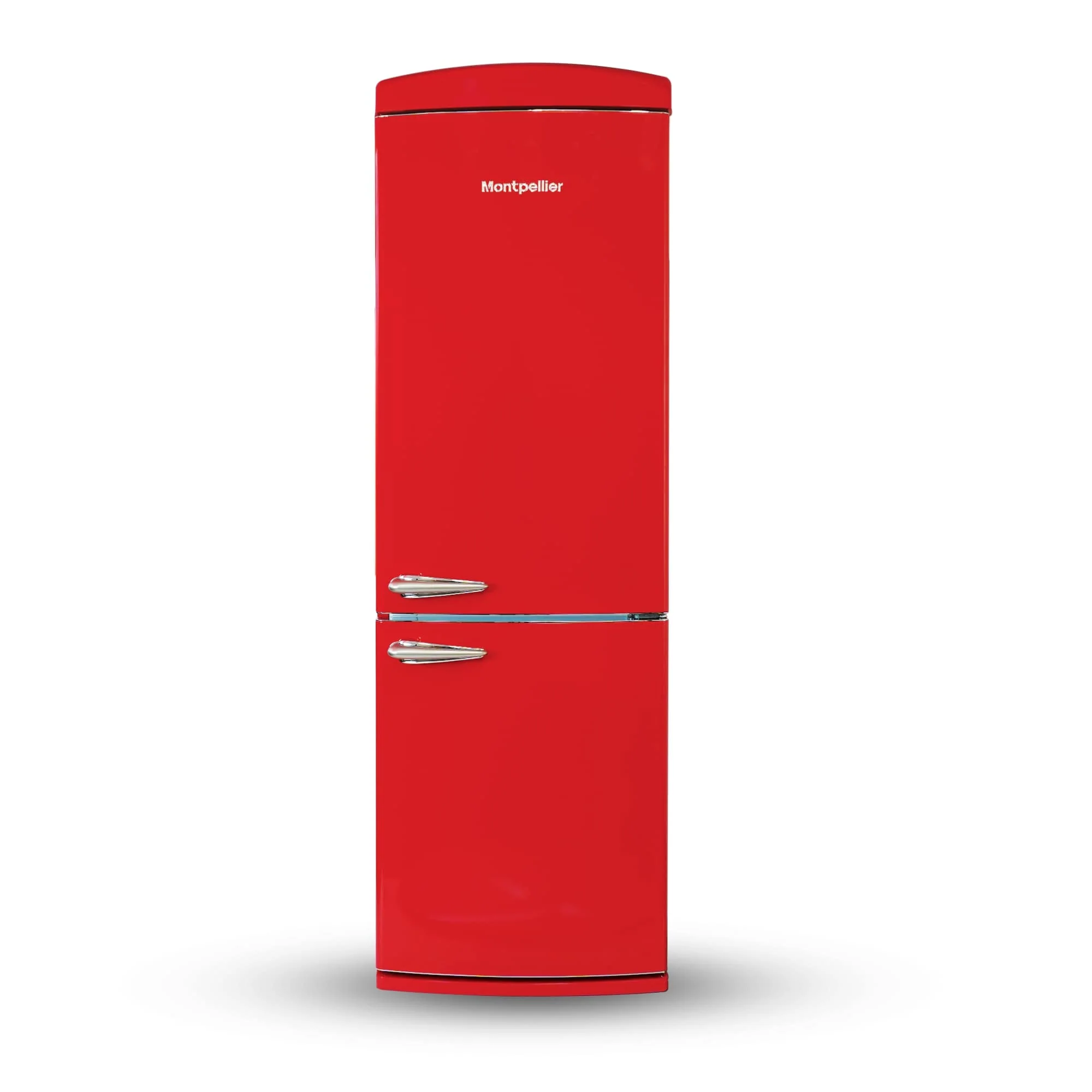 Montpellier MAB190R Retro Frost Free Fridge Freezer Red