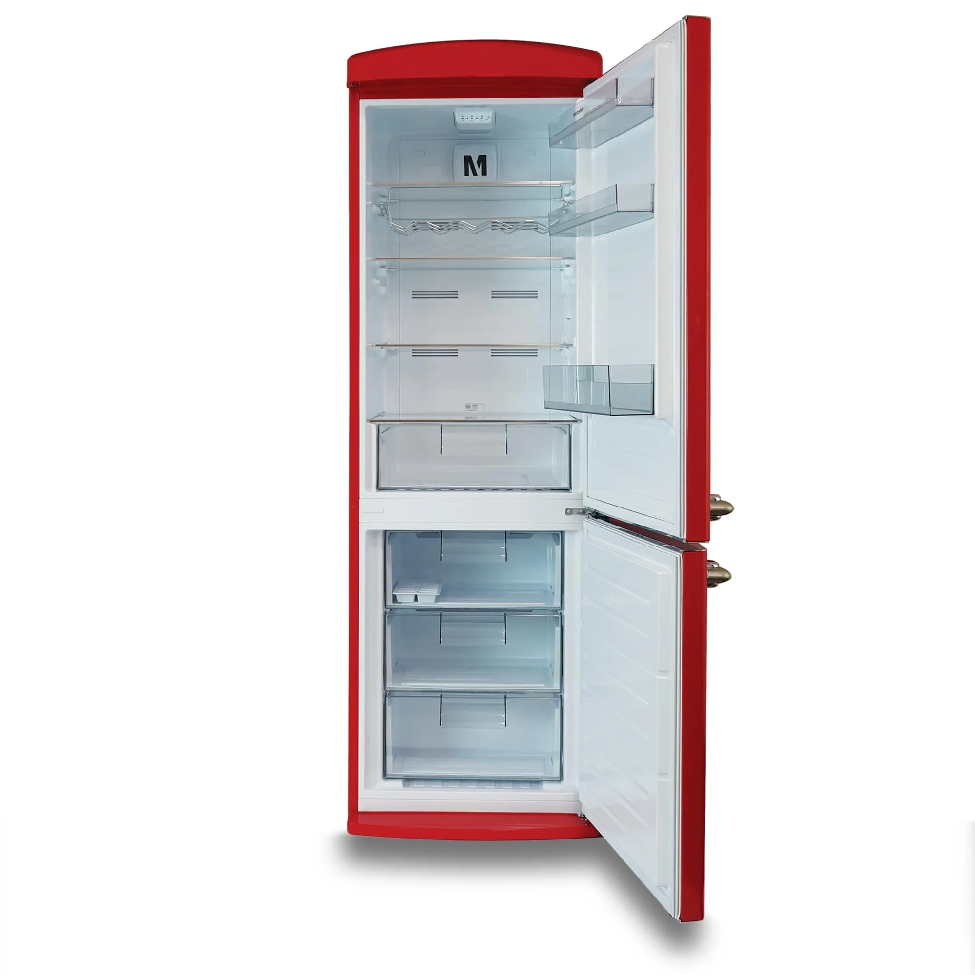 Montpellier MAB190R Retro Frost Free Fridge Freezer Red - Image 2