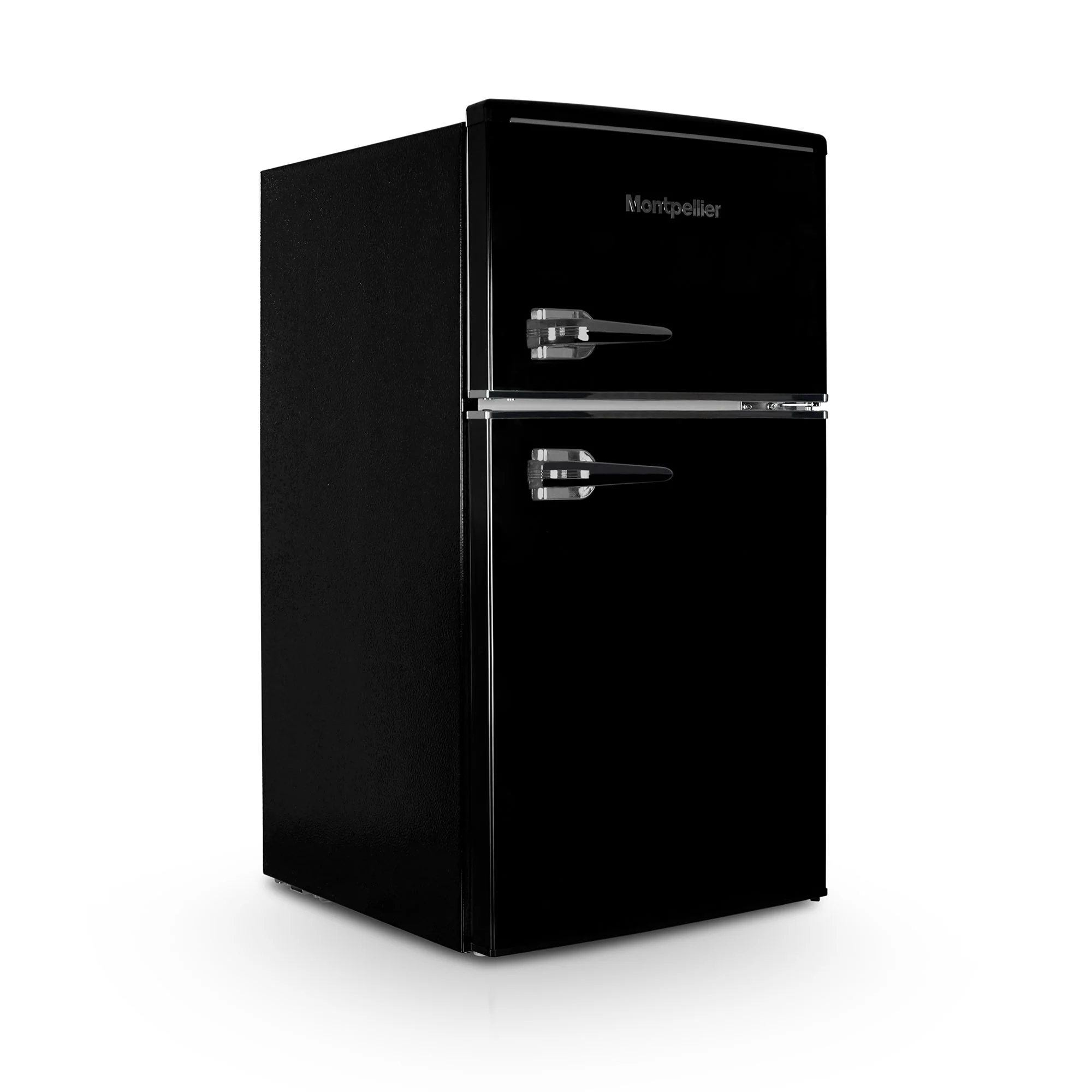 Montpellier MAB2035EK Retro Under Counter Fridge Freezer Black - Image 2
