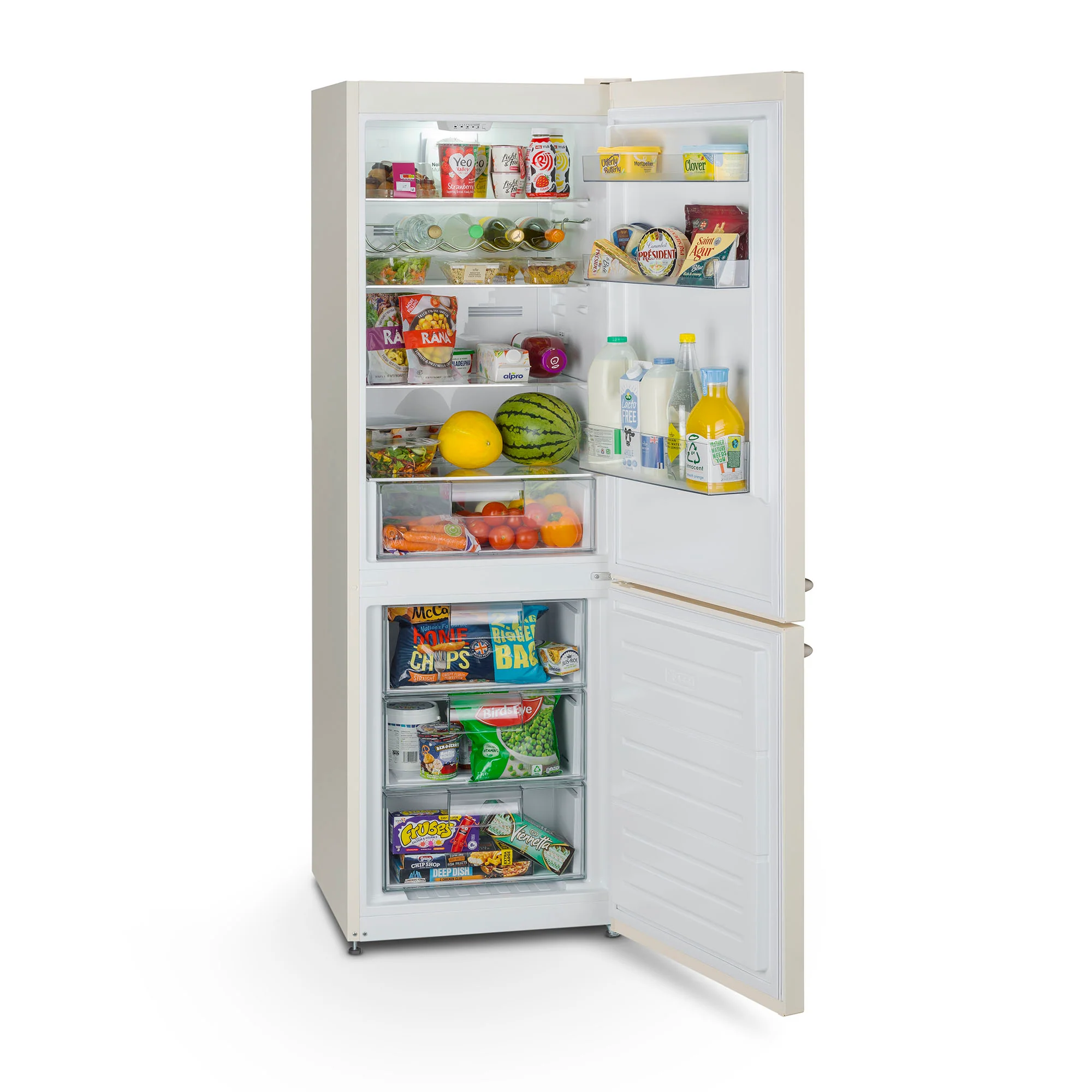 Montpellier MAB386EC Retro Frost Free Fridge Freezer Cream - Image 3