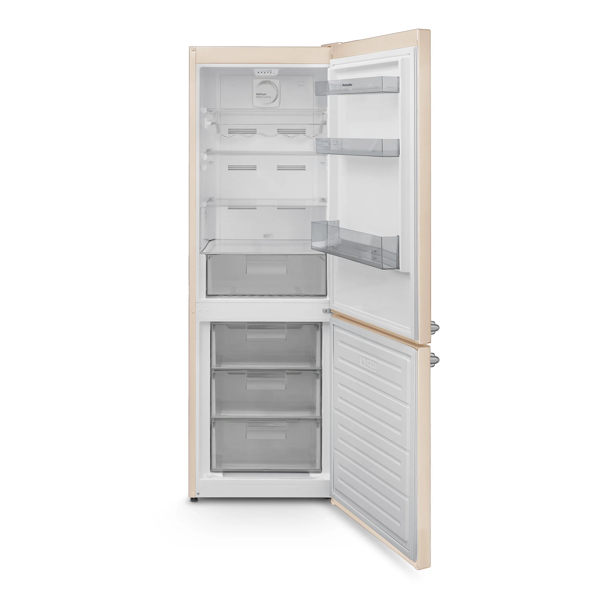 Montpellier MAB386EC Retro Frost Free Fridge Freezer Cream - Image 4