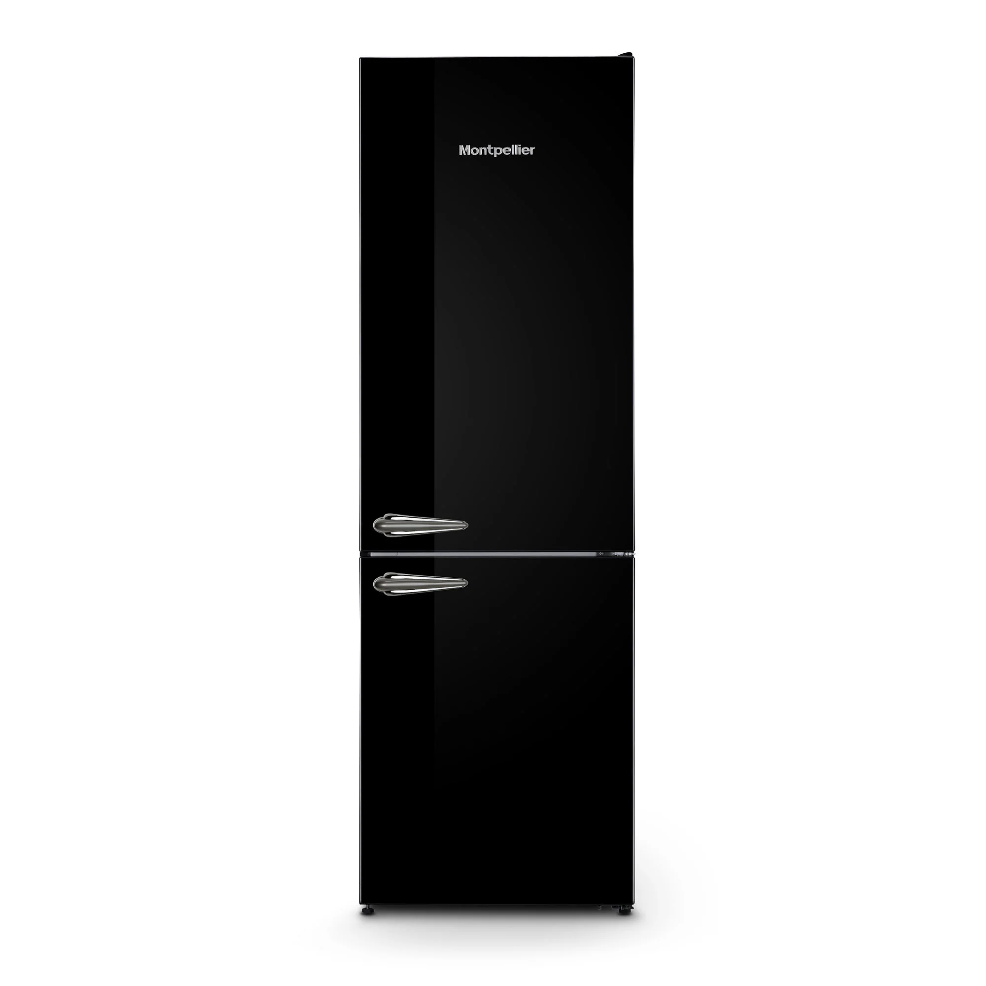 Montpellier MAB386EK Retro Frost Free Fridge Freezer Black