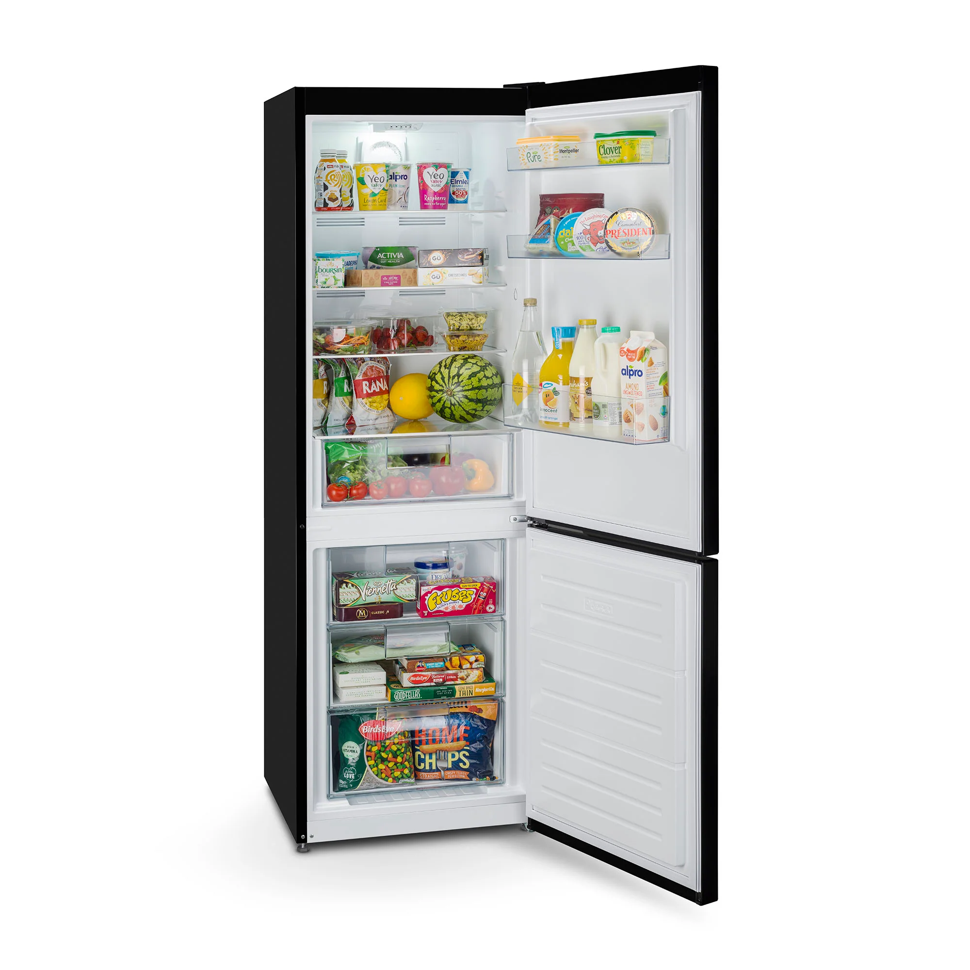 Montpellier MAB386EK Retro Frost Free Fridge Freezer Black - Image 3