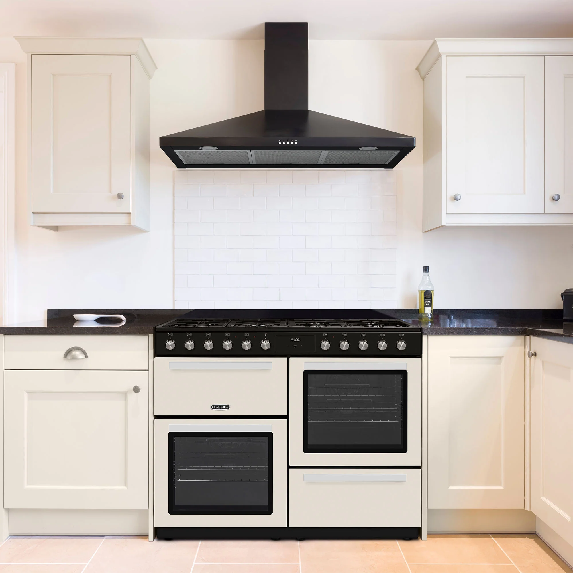 Montpellier MDFRC100C 100cm Dual Fuel Range Cooker Cream - Image 2