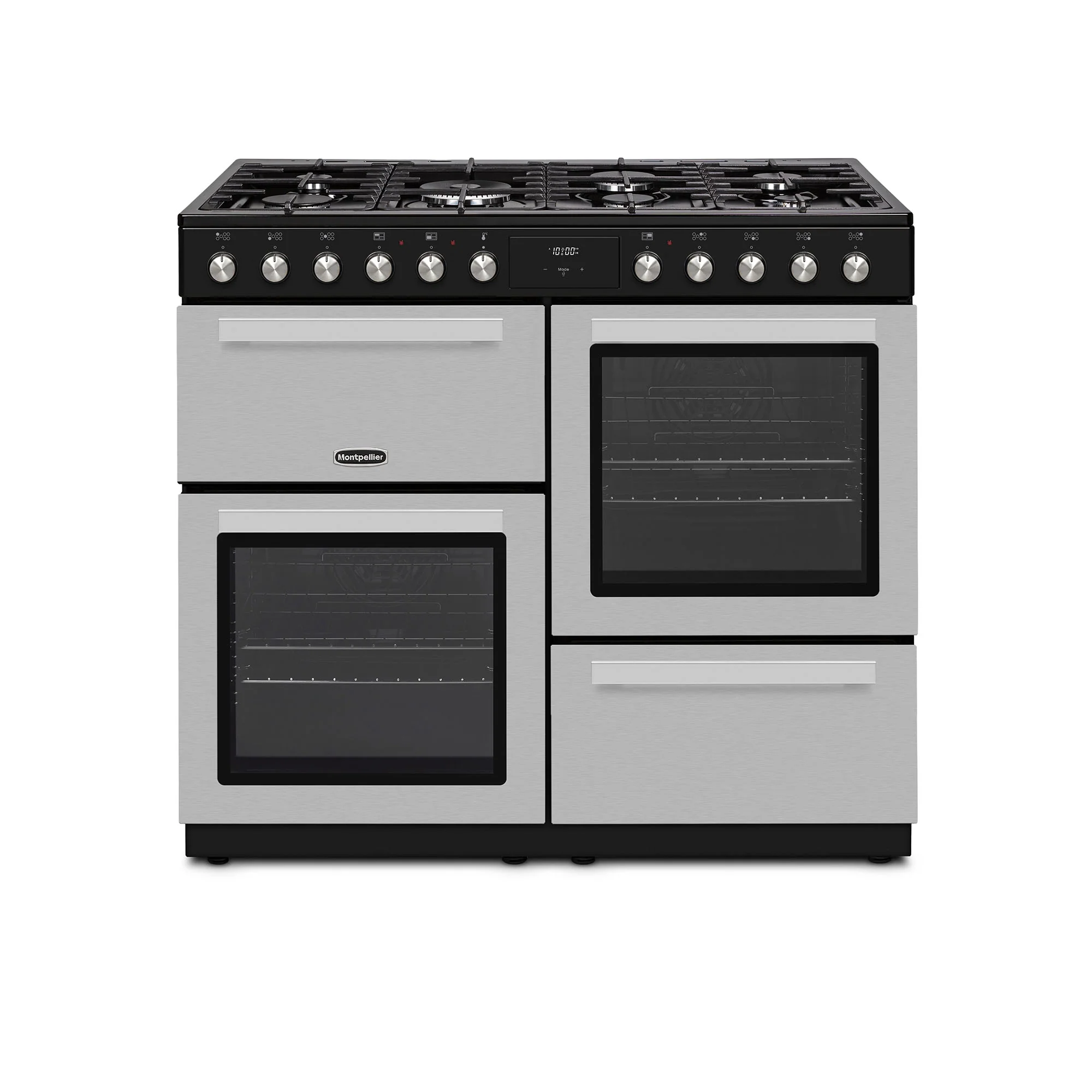 Montpellier MDFRC100X 100cm Dual Fuel Range Cooker Inox