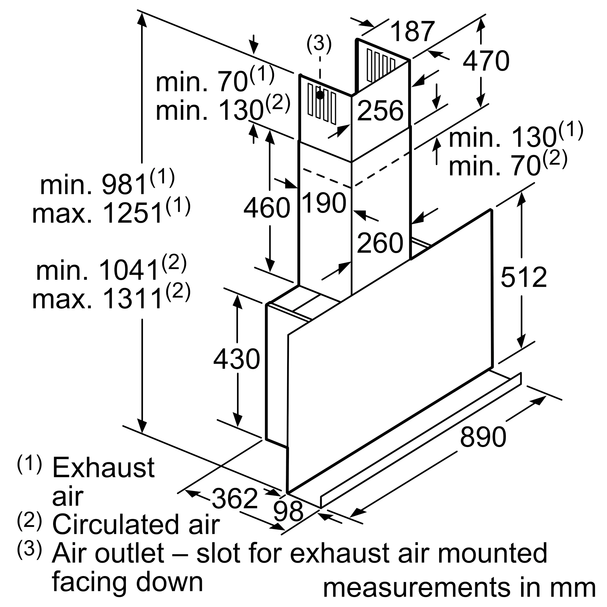 Neff D95FRM1S0B Chimney Hood - Image 4