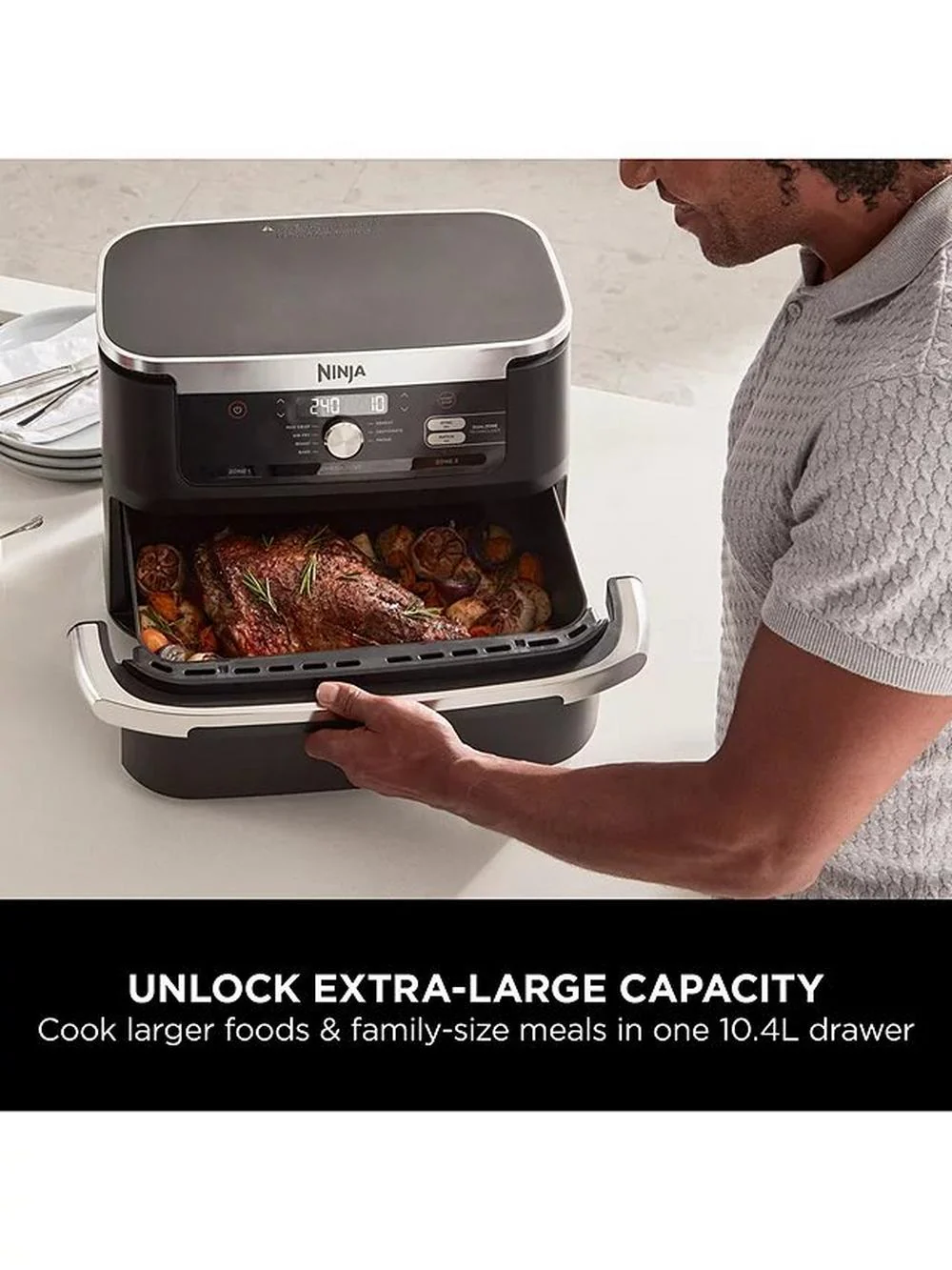 Ninja AF500UK Foodi FlexDrawer Air Fryer - Image 3