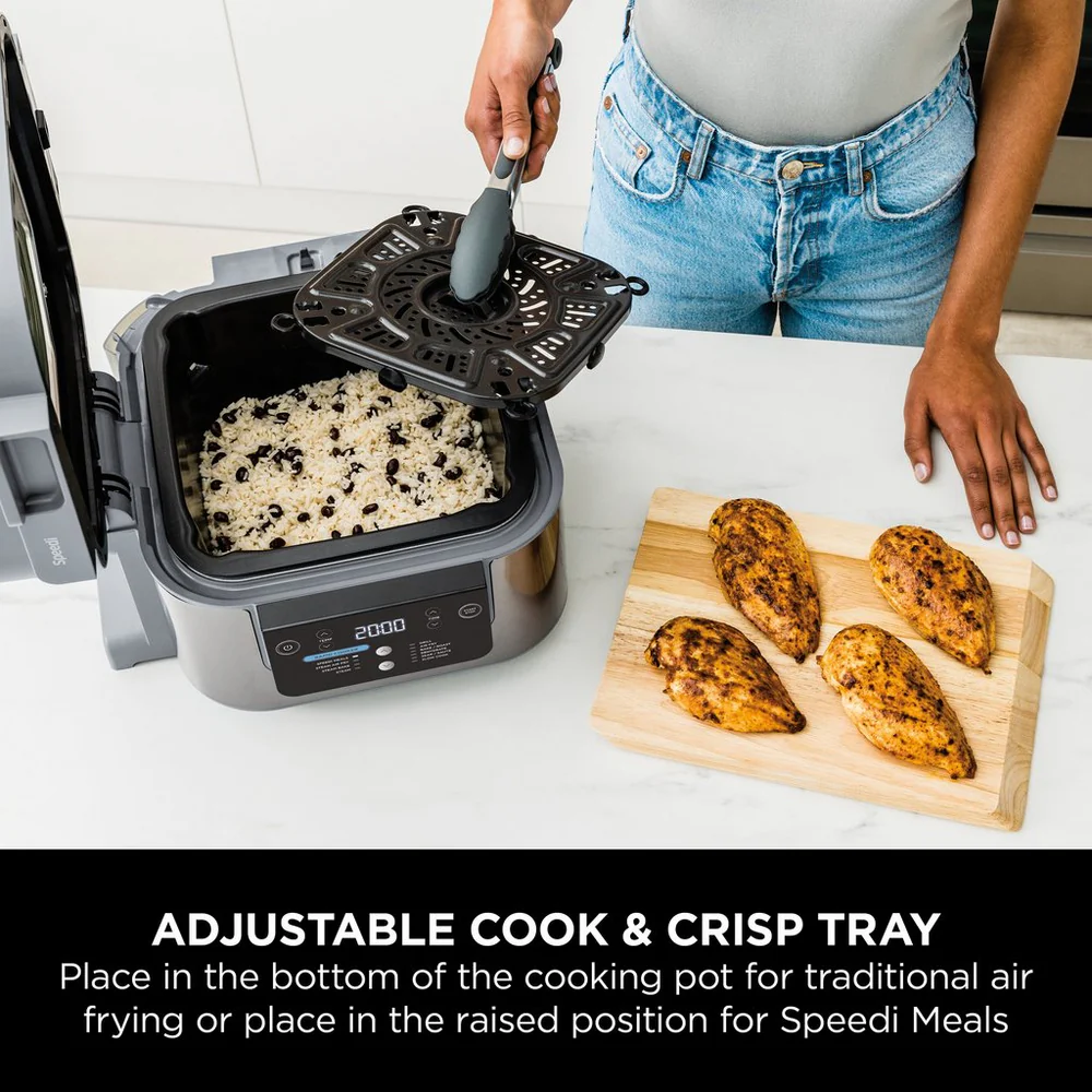 Ninja ON400UK Speedi 10-in-1 Rapid Cooker & Air Fryer - Grey - Image 4