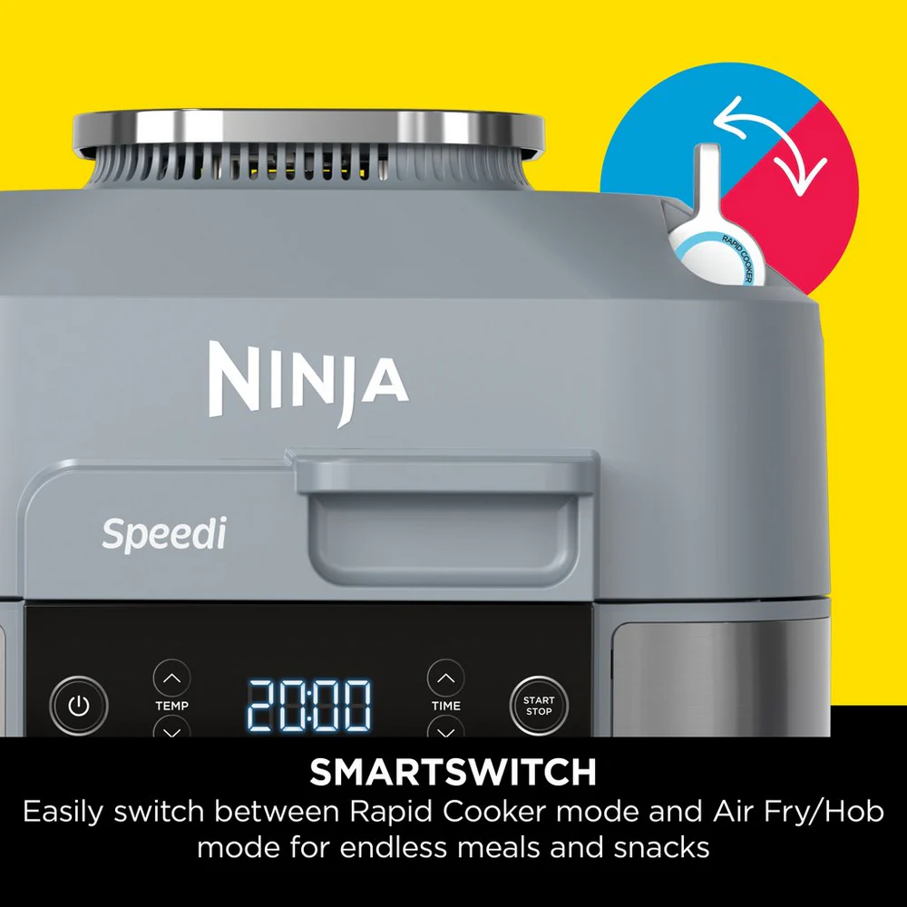Ninja ON400UK Speedi 10-in-1 Rapid Cooker & Air Fryer - Grey - Image 5