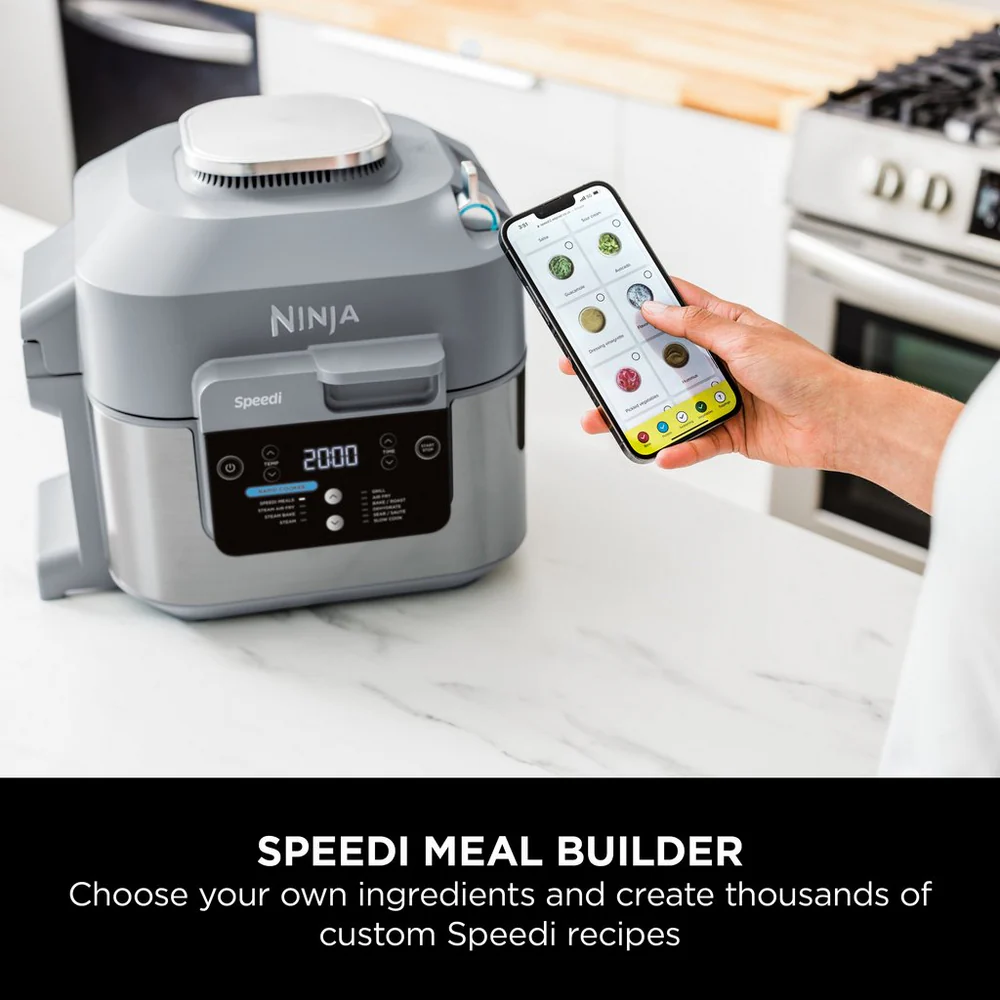 Ninja ON400UK Speedi 10-in-1 Rapid Cooker & Air Fryer - Grey - Image 6