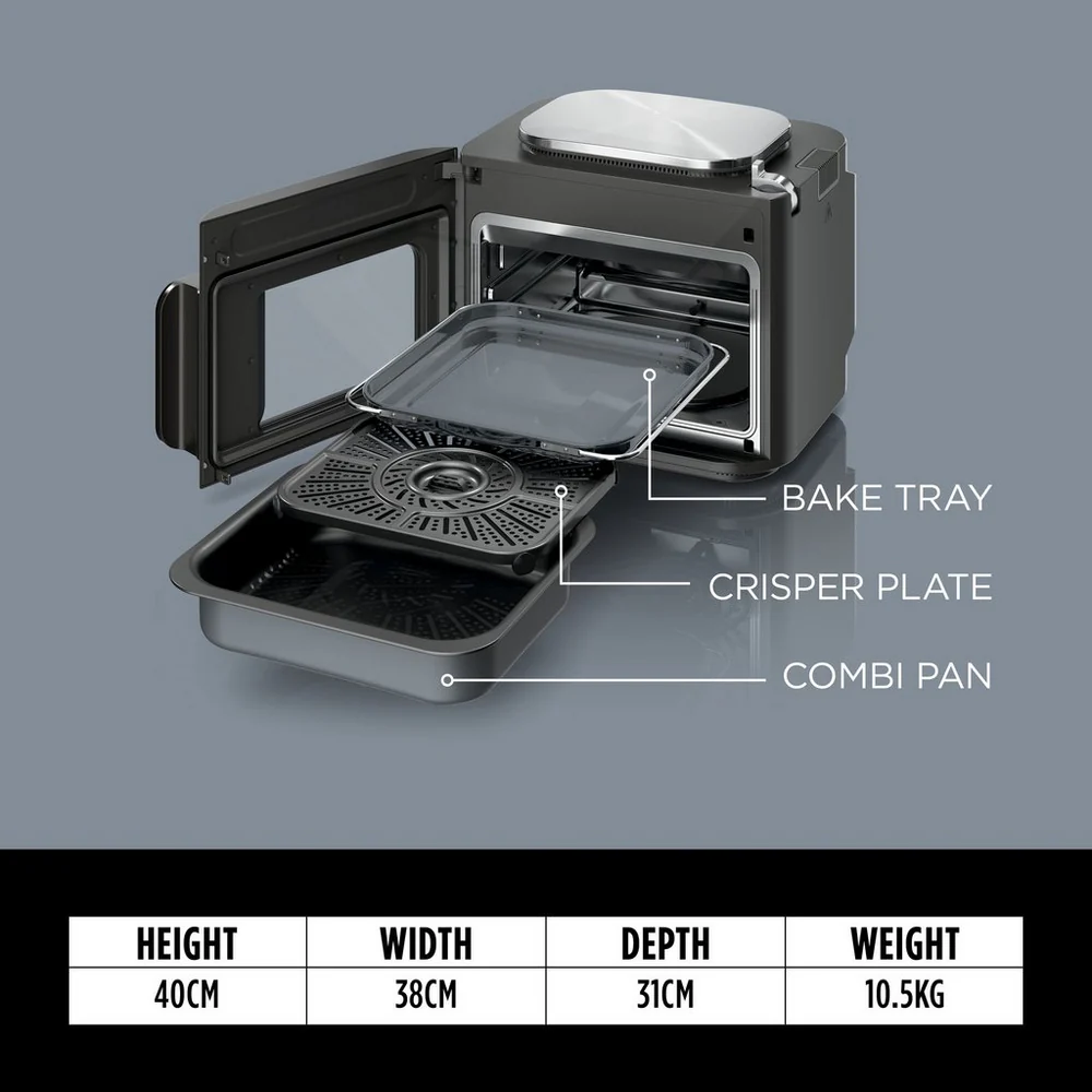 Ninja SFP700UK Combi 12-In-1 Multi-Cooker, Oven & Air Fryer - Grey - Image 2