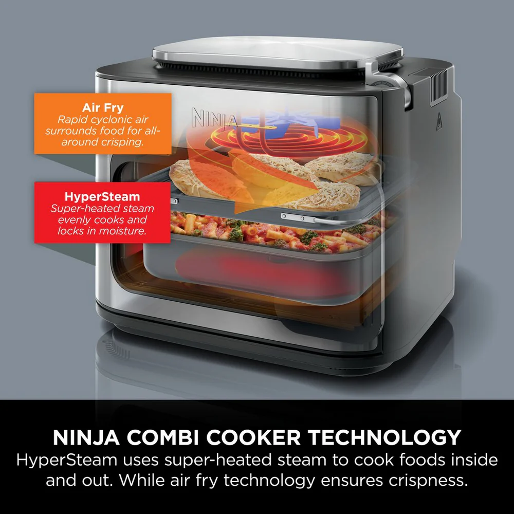 Ninja SFP700UK Combi 12-In-1 Multi-Cooker, Oven & Air Fryer - Grey - Image 3