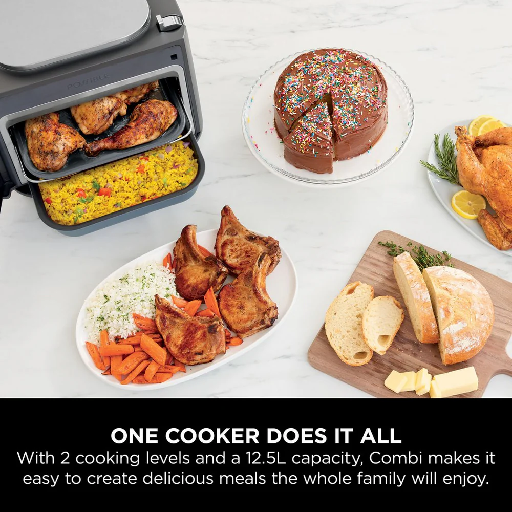 Ninja SFP700UK Combi 12-In-1 Multi-Cooker, Oven & Air Fryer - Grey - Image 7