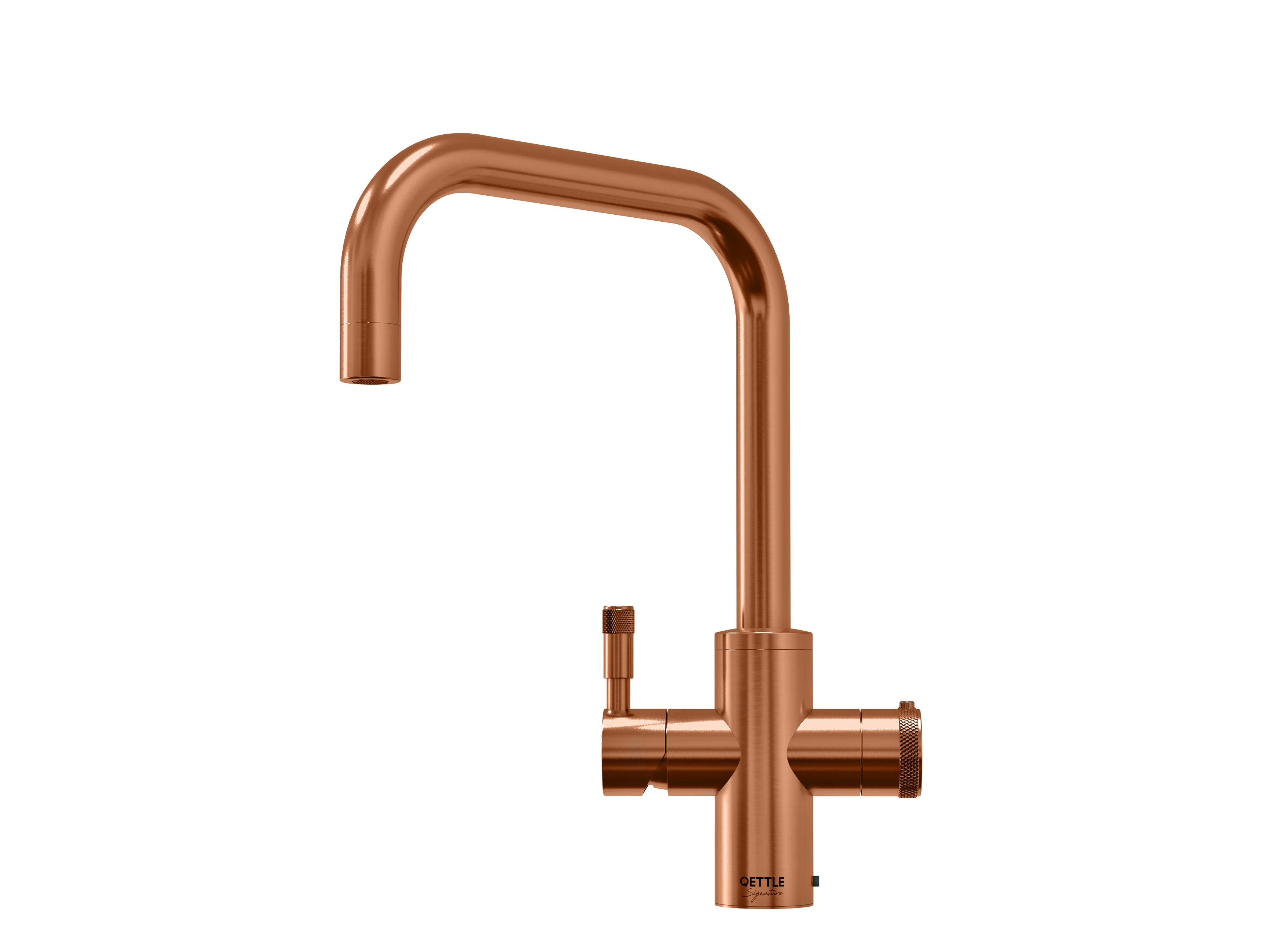 QETTLE Signature Modern 4 in 1 Boiling Water Tap 4 Litre Square Spout - Copper