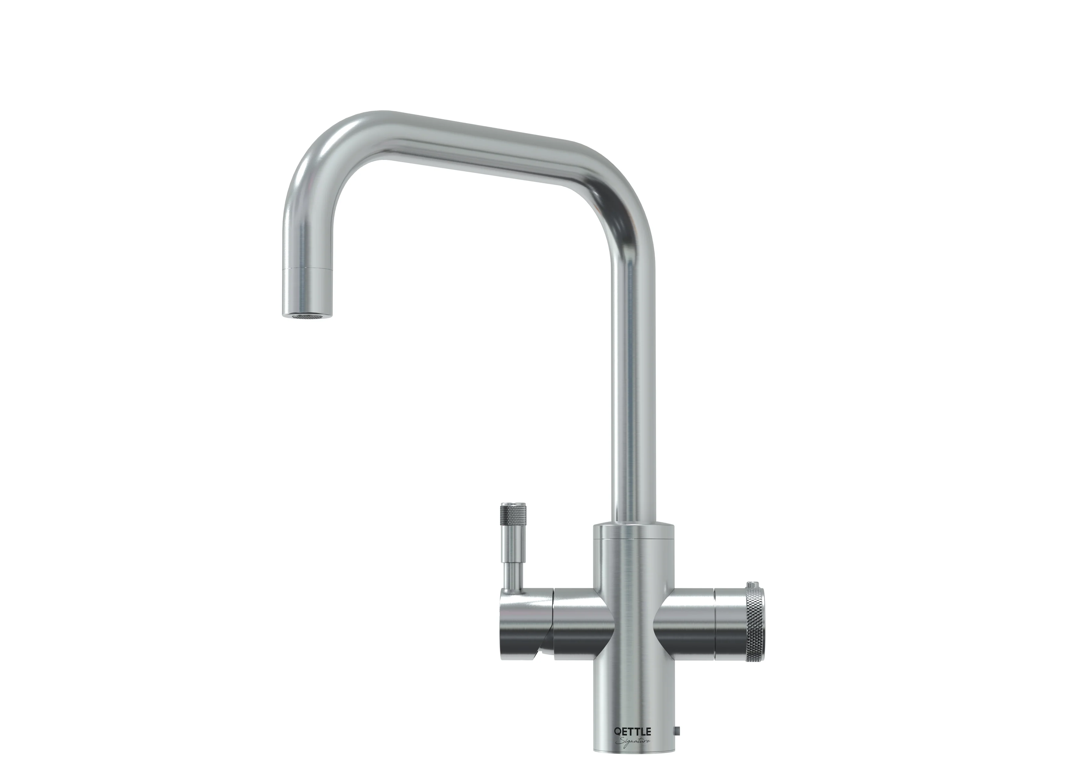 QETTLE Signature Modern 4 in 1 Boiling Water Tap 2 Litre Square Spout - Stainless Steel