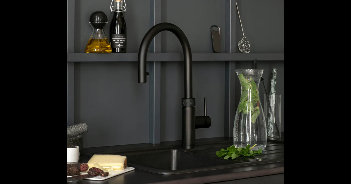 Quooker 3 in 1 Flex Black Combi Boiling Water Tap + CUBE - Image 4