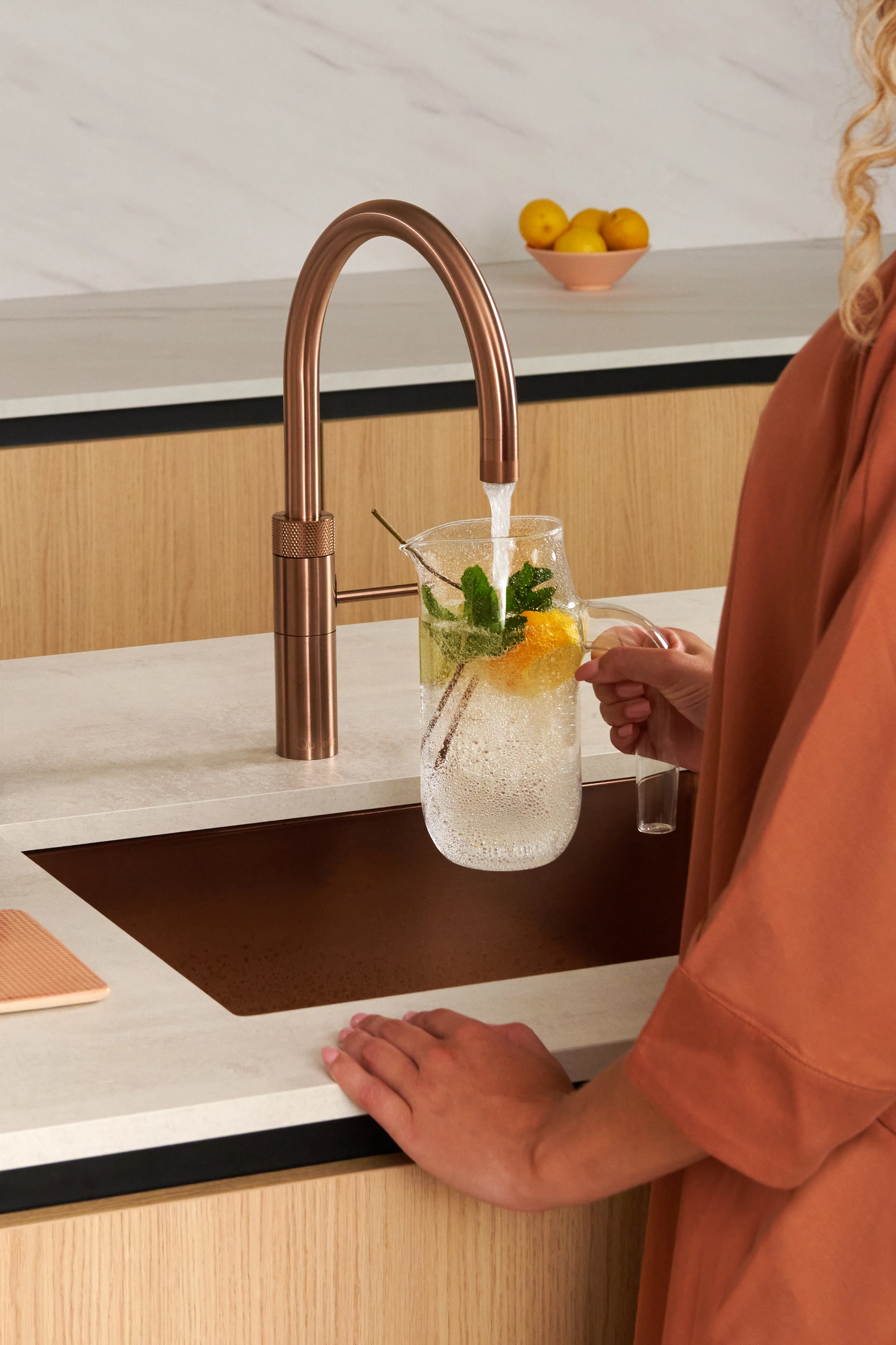 Quooker 3 in 1 Flex Rose Copper PRO3 Boiling Water Tap - Image 3