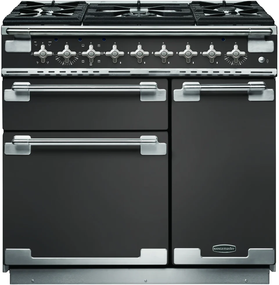 Rangemaster Elise 90cm Dual Fuel Range Cooker Slate
