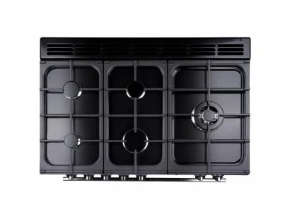 Rangemaster Encore Deluxe 100cm Dual Fuel Range Cooker Slate with Chrome - Image 3