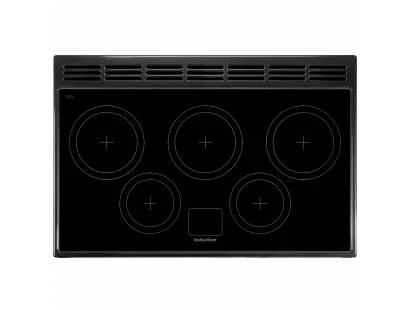 Rangemaster Encore Deluxe 100cm Induction Range Cooker Stainless Steel with Chrome - Image 3
