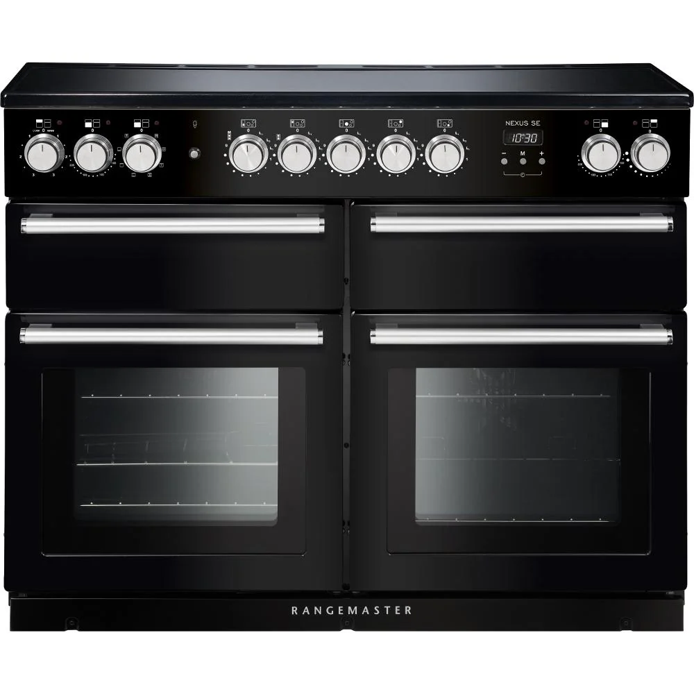 Rangemaster Nexus SE 110cm Induction Range Cooker Black with Chrome