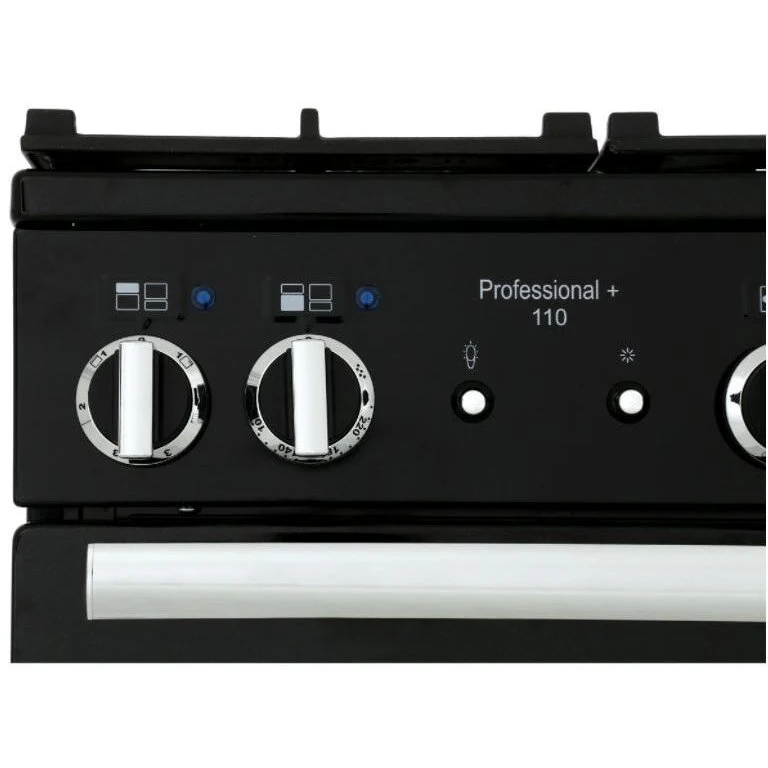 Rangemaster PROP110DFFGB/C Professional Plus 110cm Dual Fuel Range Cooker Black with Chrome - Image 10