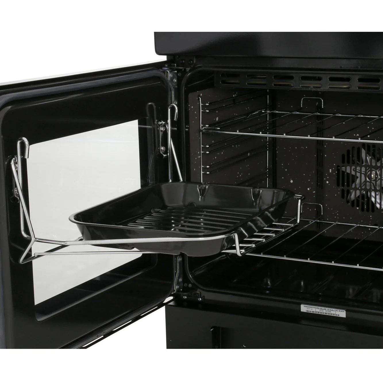 Rangemaster PROP110DFFGB/C Professional Plus 110cm Dual Fuel Range Cooker Black with Chrome - Image 5
