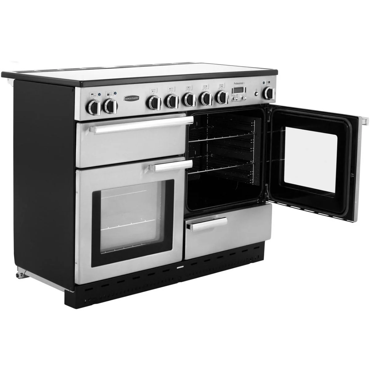 Rangemaster Professional Plus 110cm Induction Range Cooker Stainless Steel with Chrome - Image 2