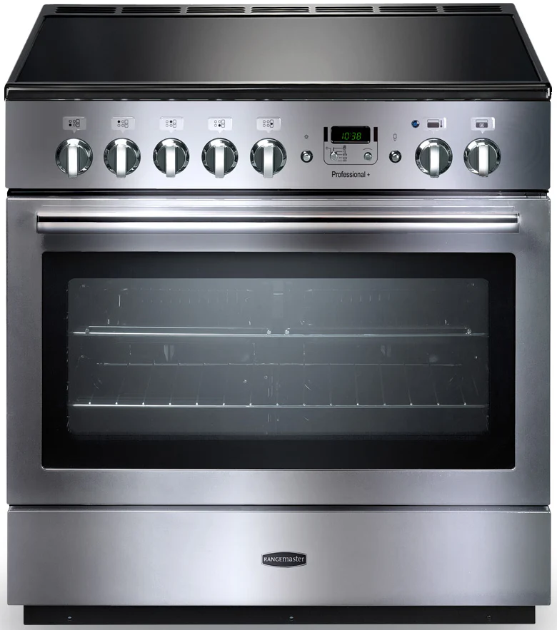 Rangemaster Professional Plus FX 90cm Induction Range Cooker Stainless Steel with Chrome
