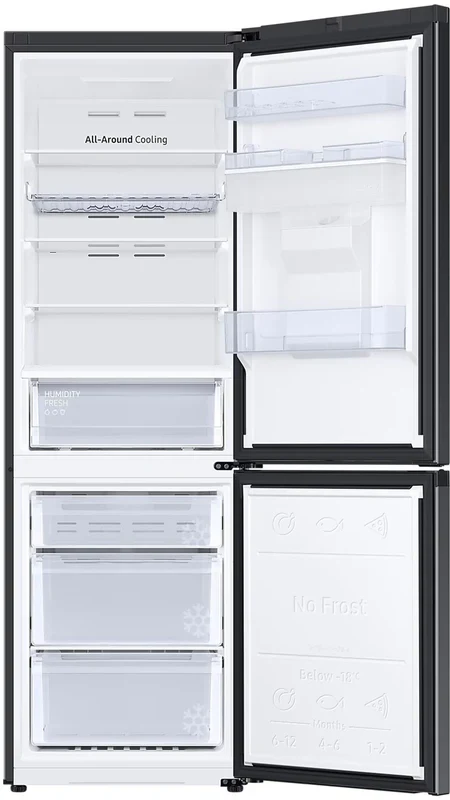 Samsung RB34C632EBN Freestanding 70/30 Black Fridge Freezer - Image 3