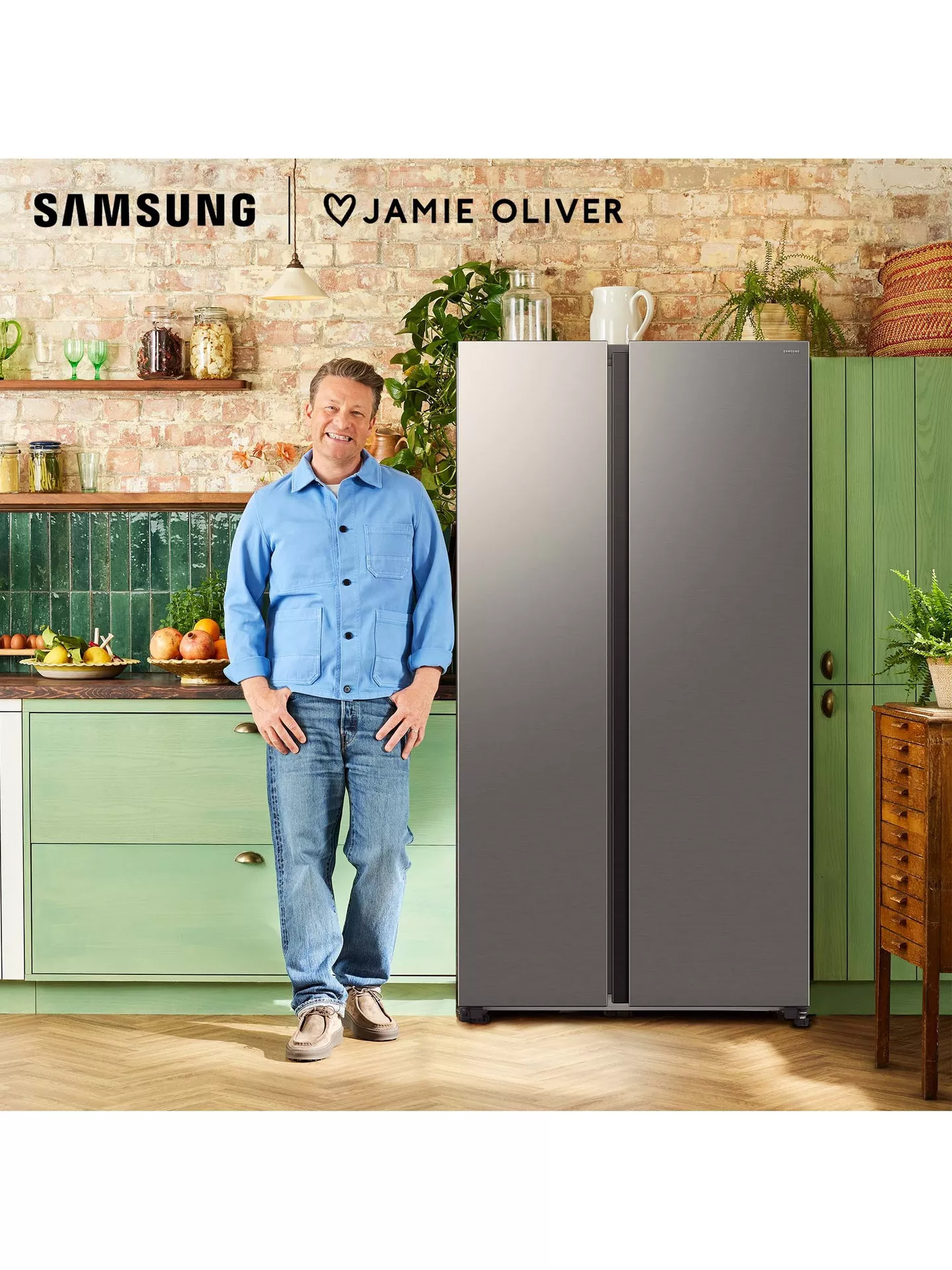 Samsung Bespoke AI Series 7 SpaceMax RS70F68QBT Silver American Fridge Freezer - Image 5