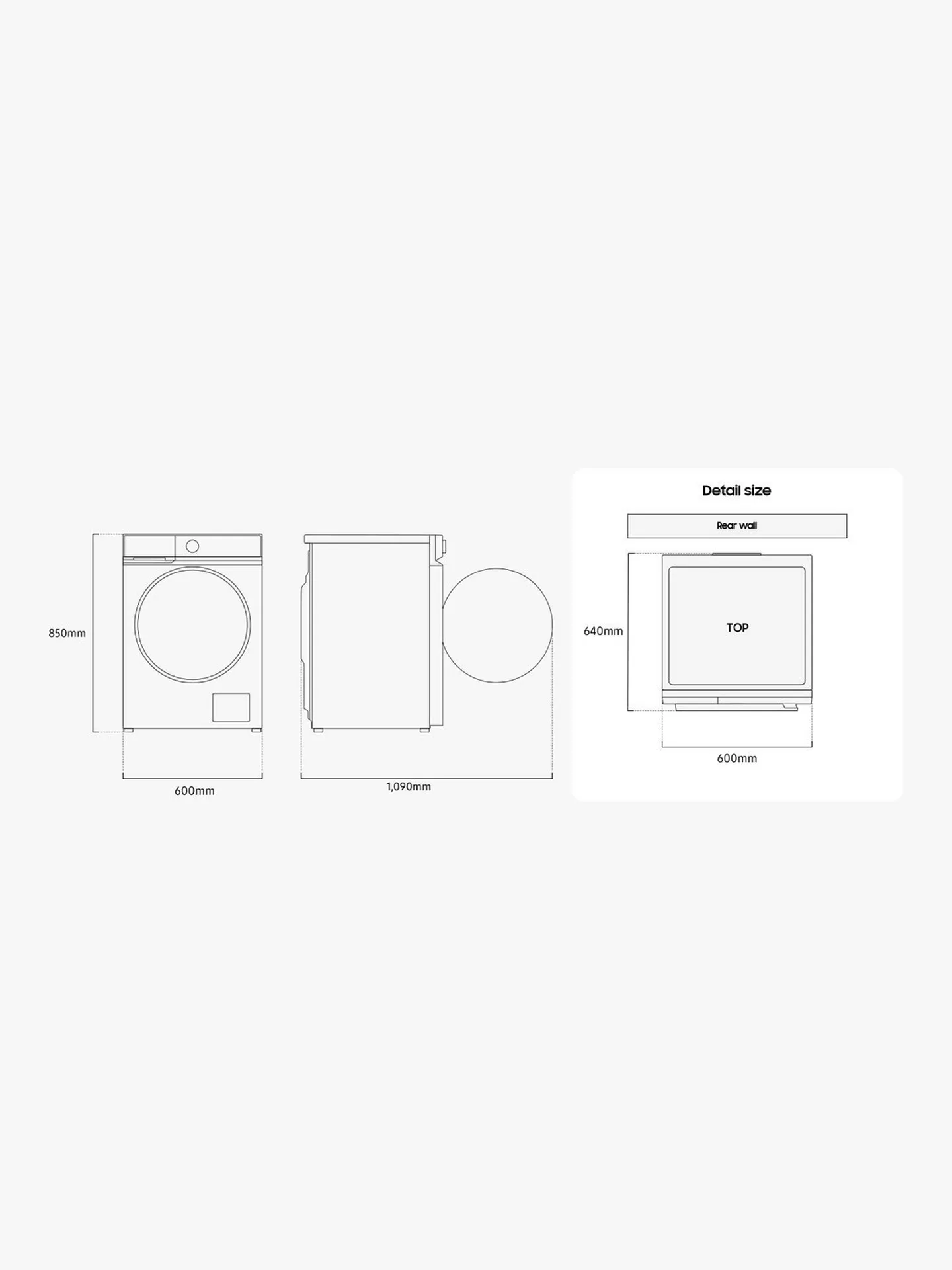 Samsung Series 8 WW11DB8B95GBU1 11kg 1400rpm Washing Machine - Image 5