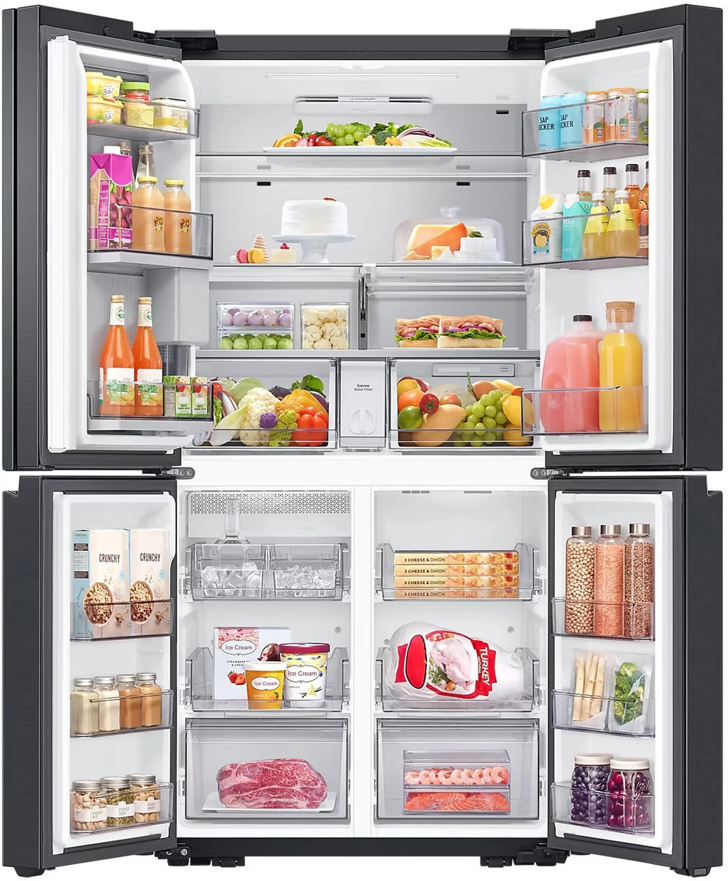 Samsung Series 9 Beverage Centre™ RF65DG960EB1EU Black Plumbed In American Fridge Freezer - Image 4