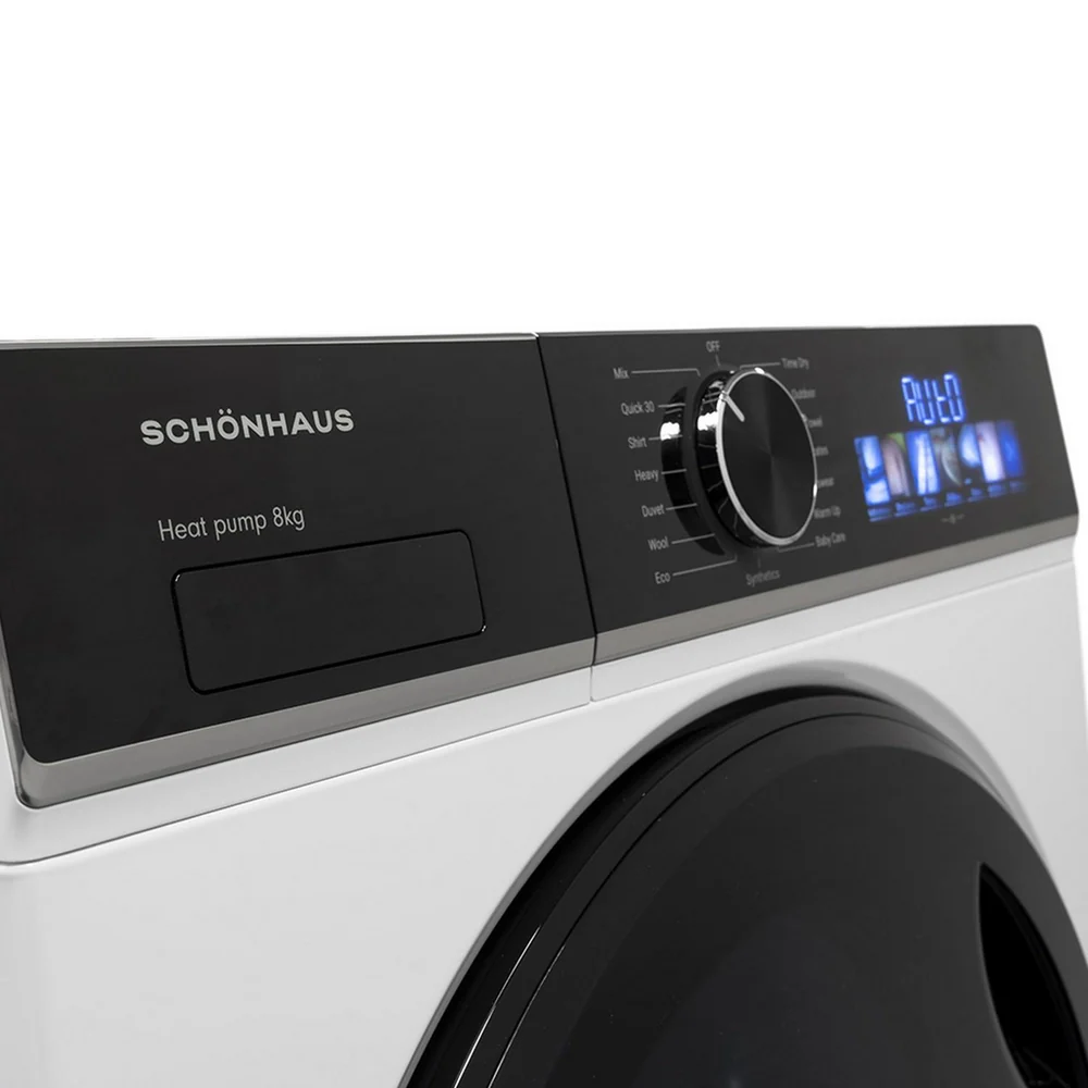 Schönhaus TDSHF018A3W 8kg Heat Pump Tumble Dryer - Image 4