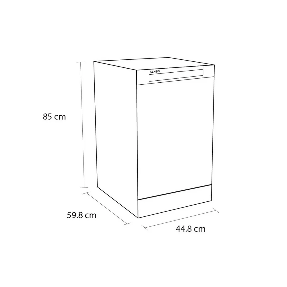 Sensis DWF0110SLEW Slimline Freestanding Dishwasher - Image 7