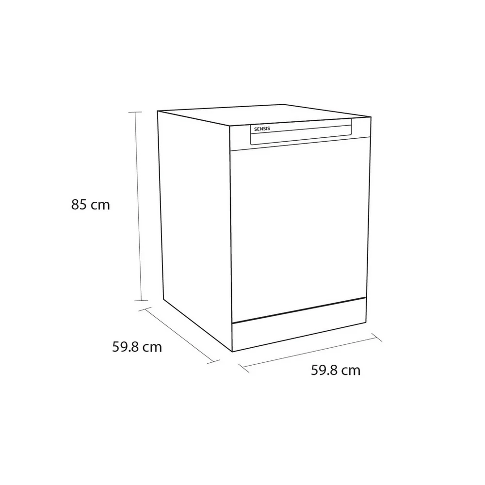 Sensis DWF0114FSDW Full Size Freestanding Dishwasher - Image 6