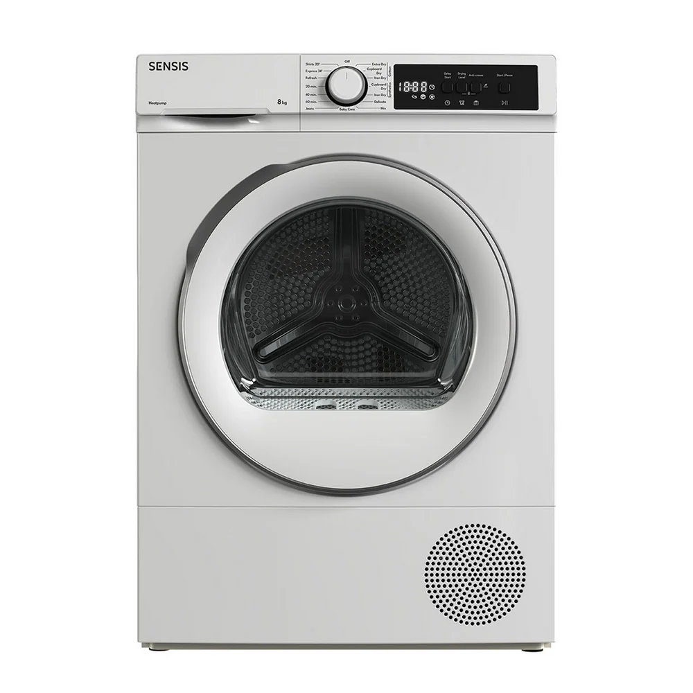 Sensis TDHF018A2W 8kg Heat Pump Tumble Dryer