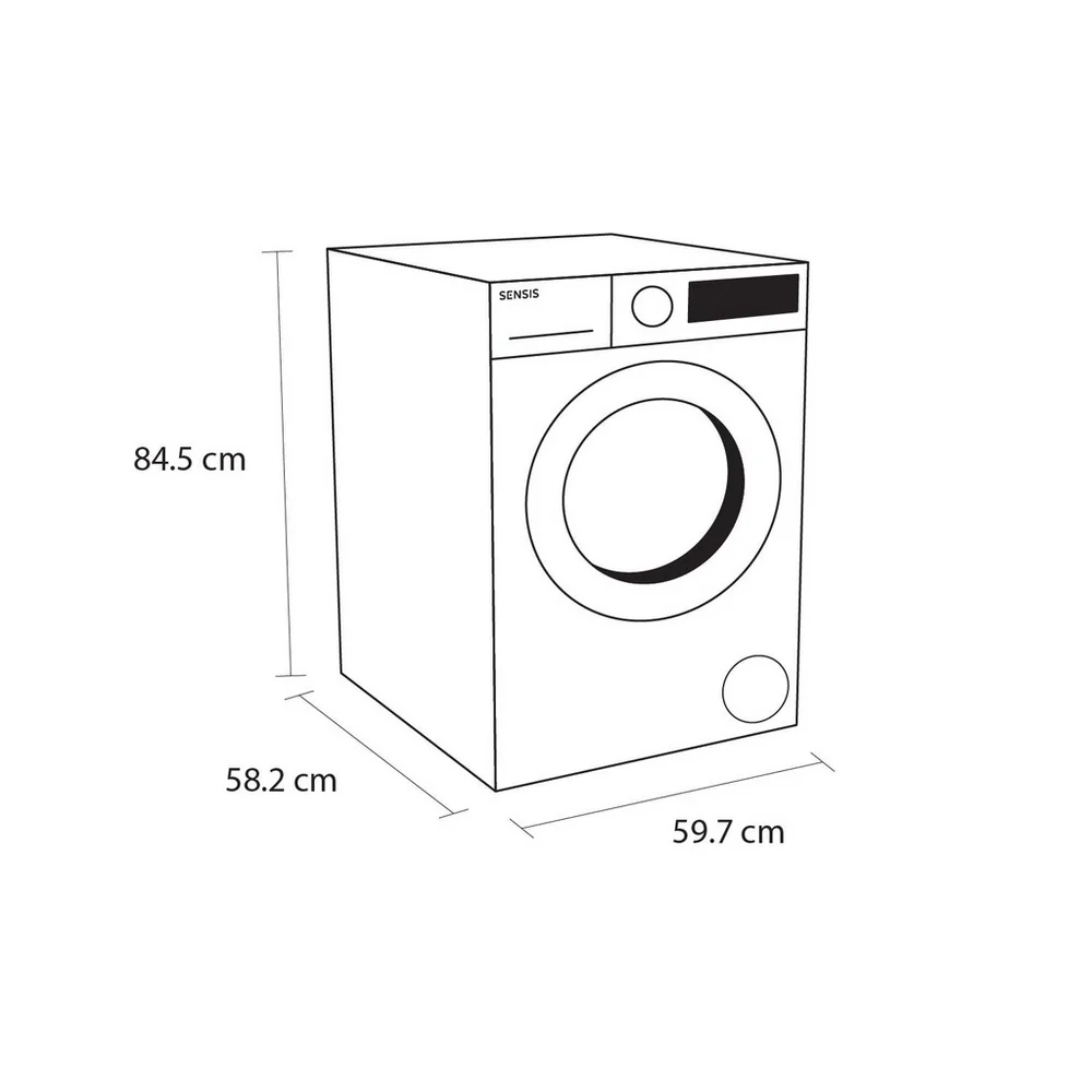 Sensis WMF01914AW 9kg 1400rpm Washing Machine - Image 7