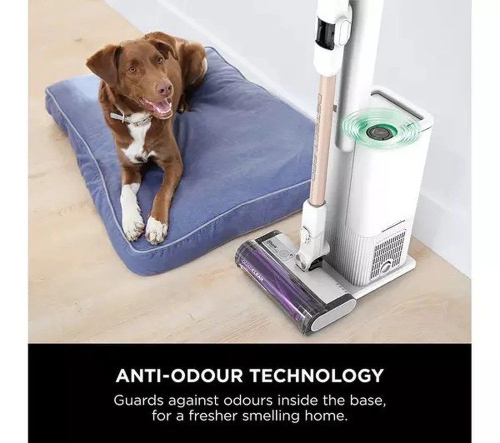 Shark IW3611UKT Shark Detect Pro Cordless Vacuum Cleaner Auto-Empty System 2L - 60 Minutes Run Time - White/Brass - Image 3