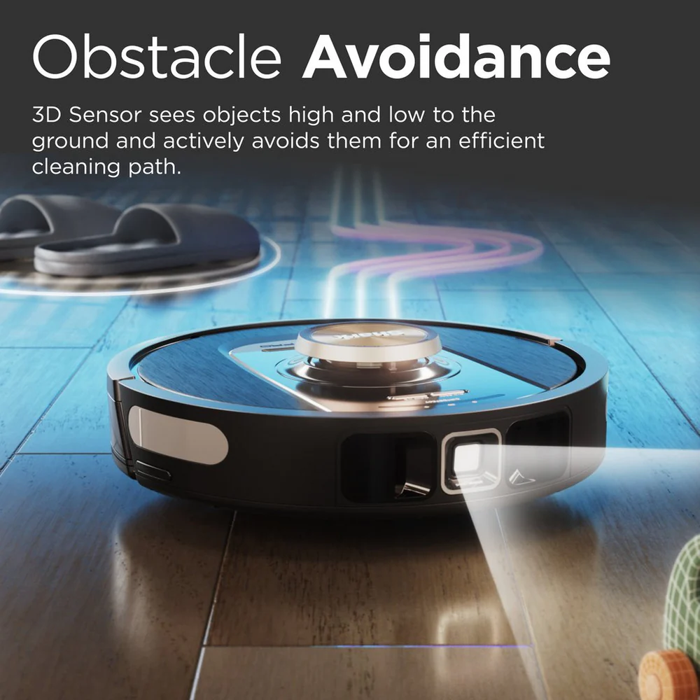 Shark RV2820VEUK PowerDetect Self-Empty Robot Vacuum - 100 Min Minutes Run Time - Black - Image 7