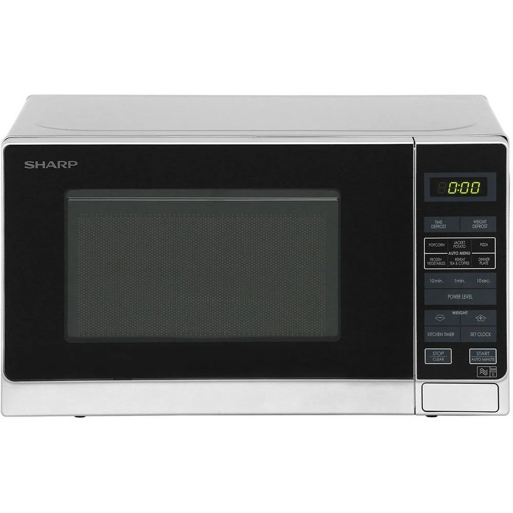 Sharp R272SLM 20 Litre Single Microwave Silver