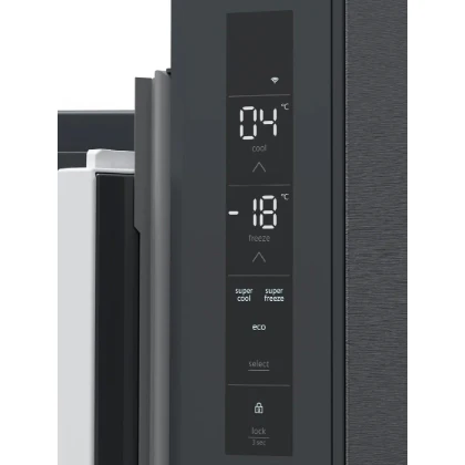 Siemens Iq500 KF96NAXEAG Black Plumbed American Fridge Freezer - Image 4