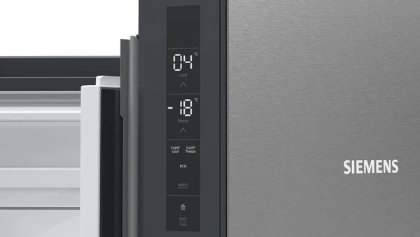Siemens IQ300 KF96NVPEAG Metallic Silver American Fridge Freezer - Image 3