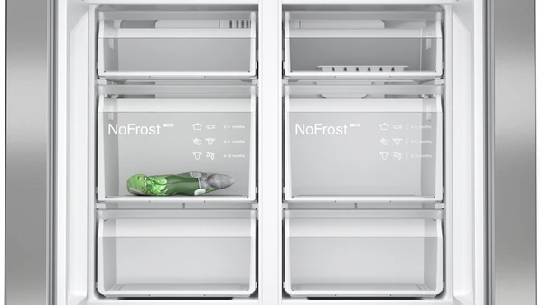 Siemens IQ300 KF96NVPEAG Metallic Silver American Fridge Freezer - Image 5