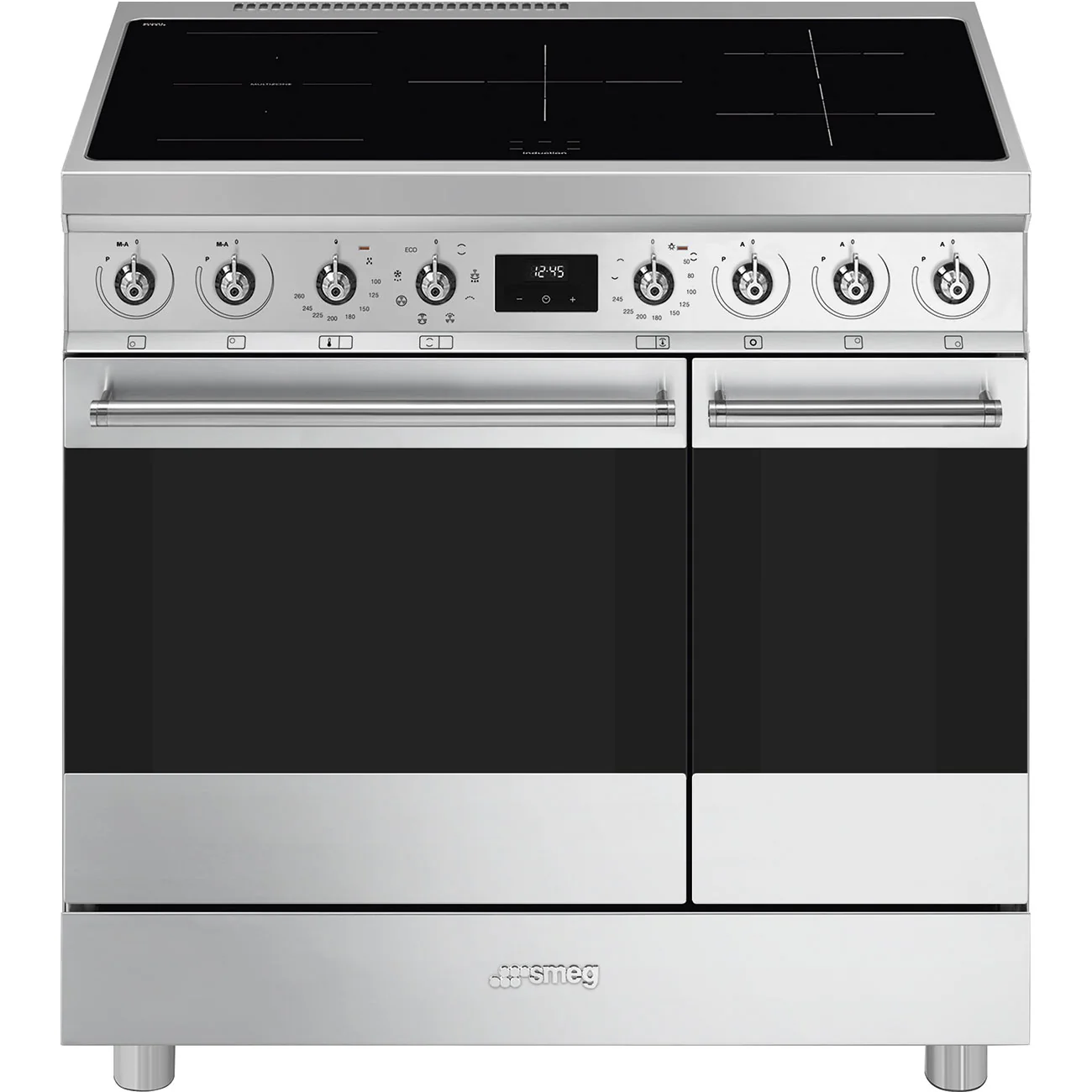 Smeg Classica Aesthetic C92IMX2 90cm Induction Range Cooker Stainless Steel