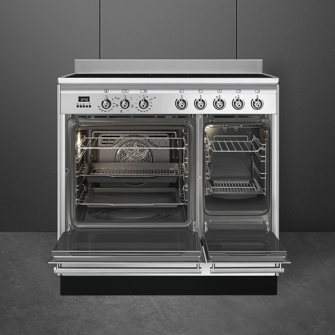 Smeg Concert Classic 90cm Ceramic Range Cooker SUK92CMX9 Stainless Steel - Image 3