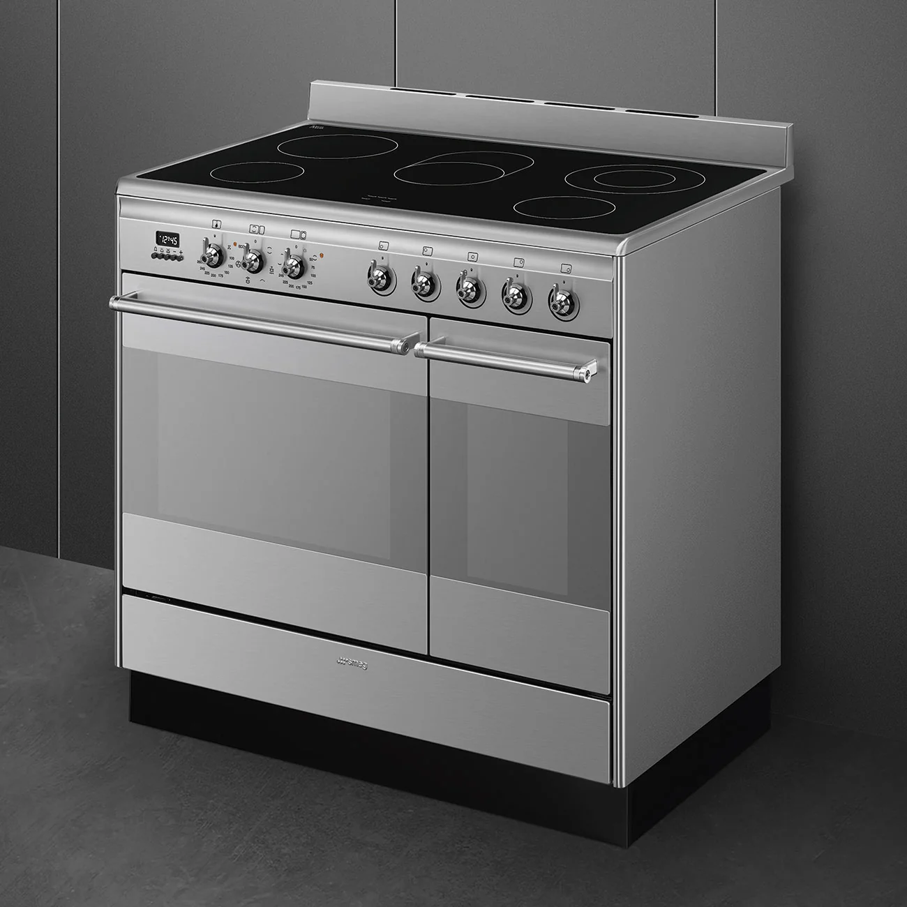 Smeg Concert Classic 90cm Ceramic Range Cooker SUK92CMX9 Stainless Steel - Image 4